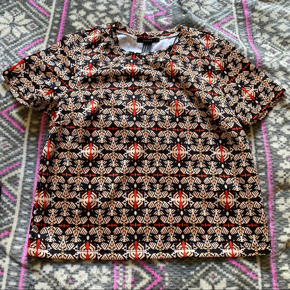 Printed crop top